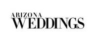 Arizona Weddings black text logo on white.